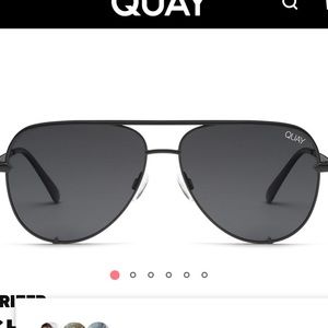 Quay: High Key black sunglasses